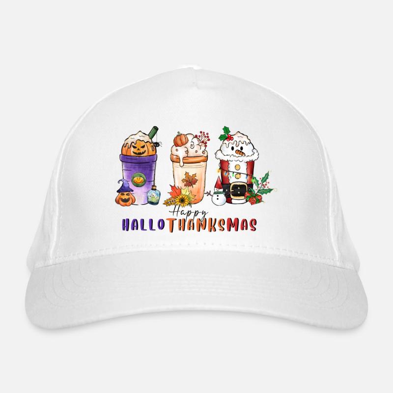 Happy Hallothanksmas Casquette classique bio