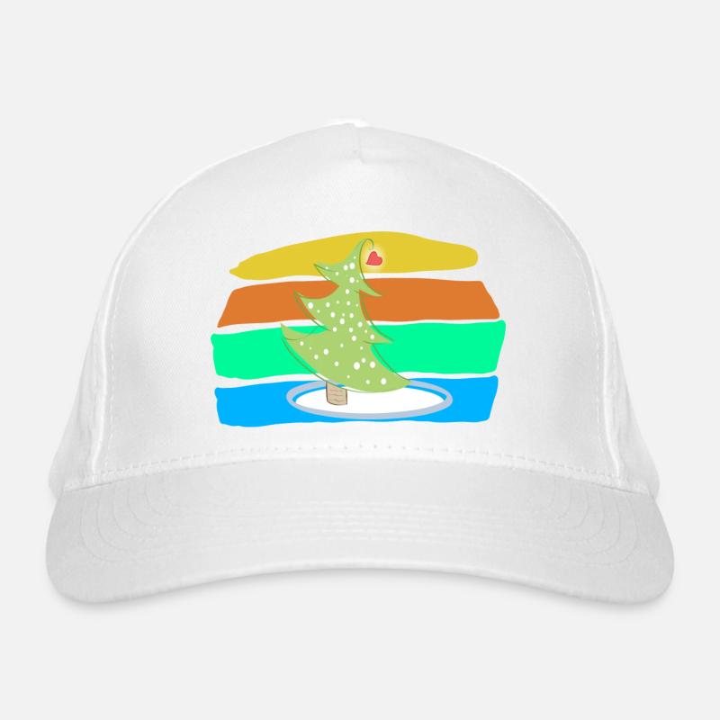 Weihnachtsbaum Bio-Baseballkappe