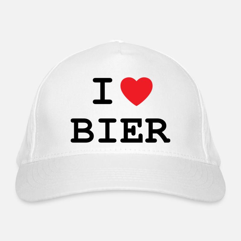 Ich liebe Bier Bio-Baseballkappe