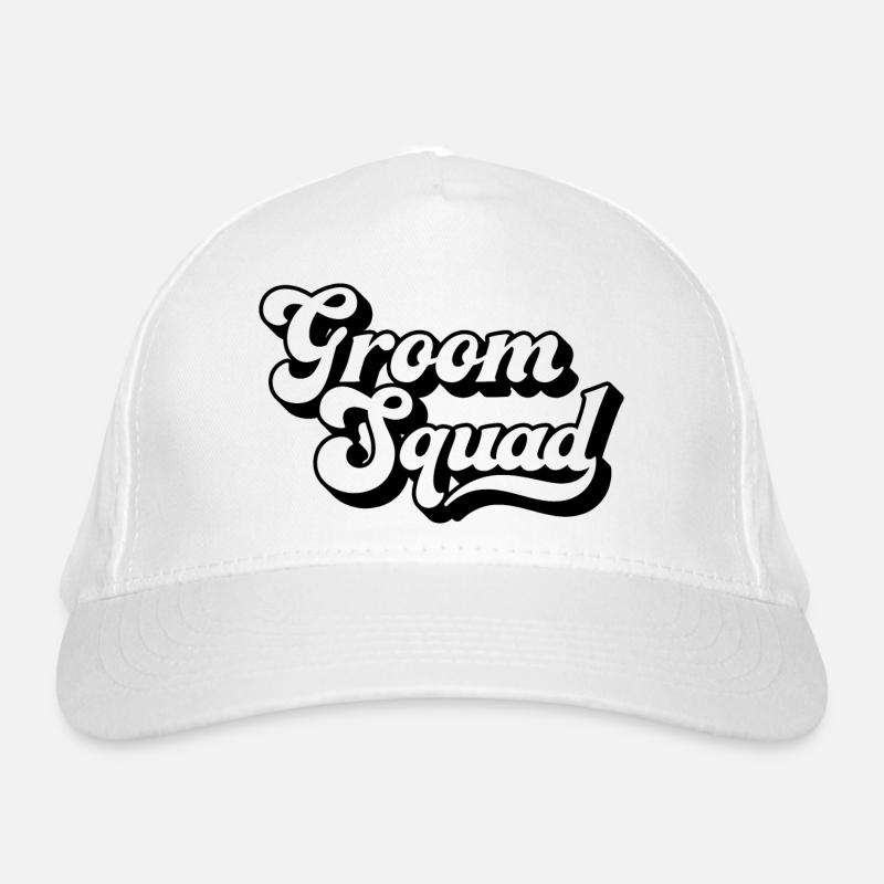 Groom Squad Bachelor Party Men Matching Group Crew Organic Baseball Cap