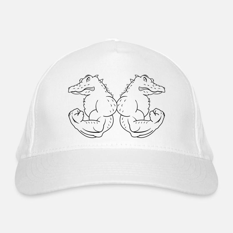 strong crocodiles Bio-Baseballkappe
