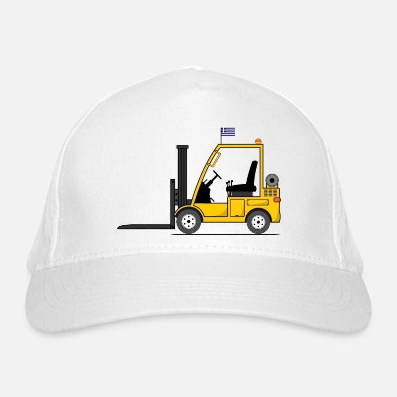 Chariot élévateur Grèce Drapeau Casquette classique bio