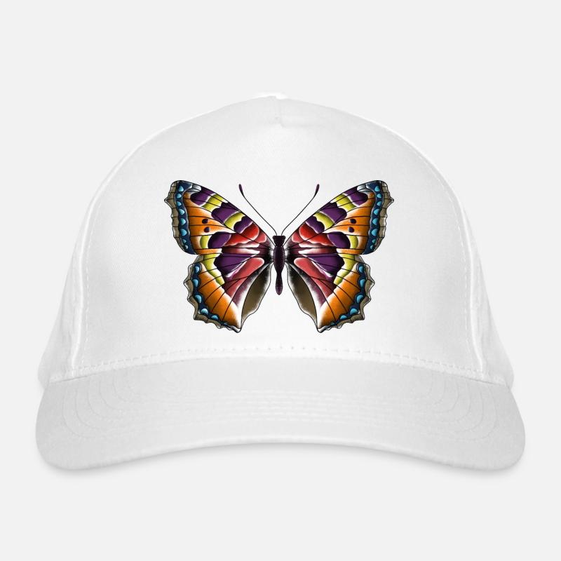 Schmetterling bunt Bio-Baseballkappe