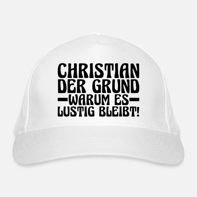 First name Chris Christian Organic Baseball Cap