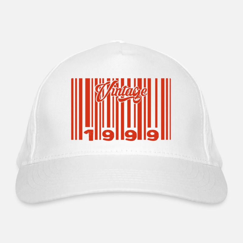 vintage 1999 né en 1999 26 ans bar code anniversai Casquette classique bio