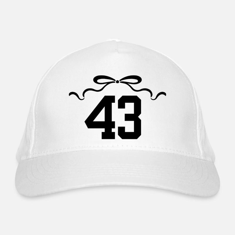 Numéro 43 noeud - 43e anniversaire Casquette classique bio