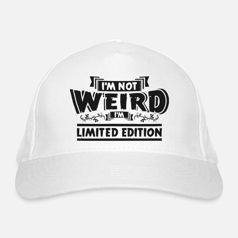 Ich bin nicht seltsam Limitierte Edition Bio-Baseballkappe