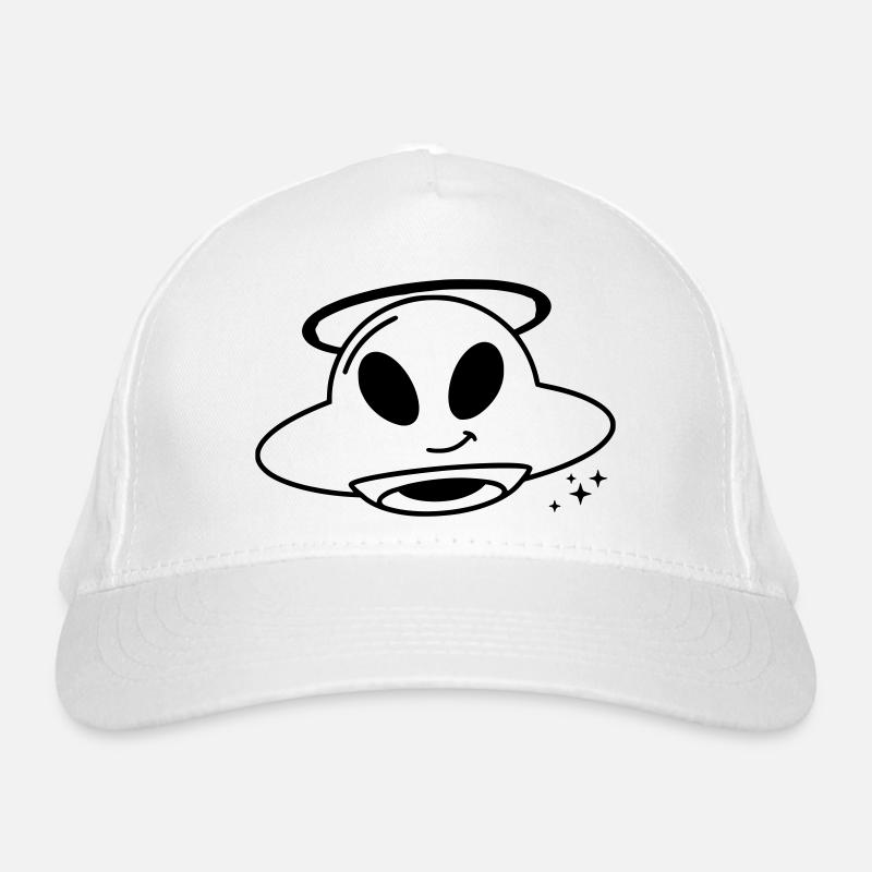 Cute Alien Head Kawaii Vector Organic Baseball Cap