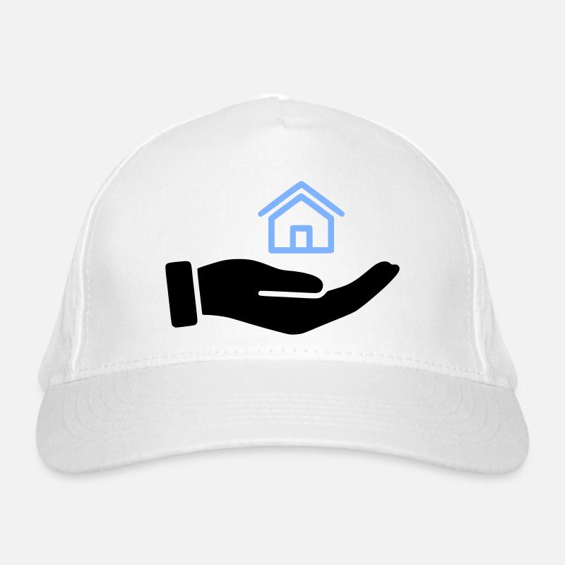 Hand holding house property Organic Baseball Cap