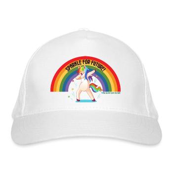SPARKLE FOR FUTURE - Einhorn - ANIMALS FOR FUTURE - Bio-Baseballkappe - Weiß - Vorne