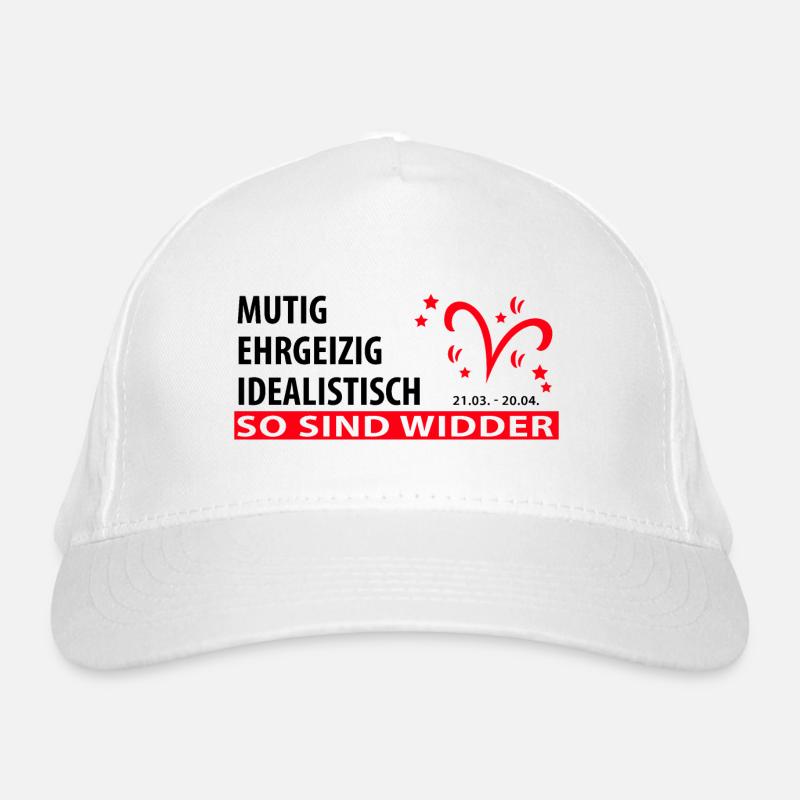 Sternzeichen Widder - Eigenschaften Bio-Baseballkappe