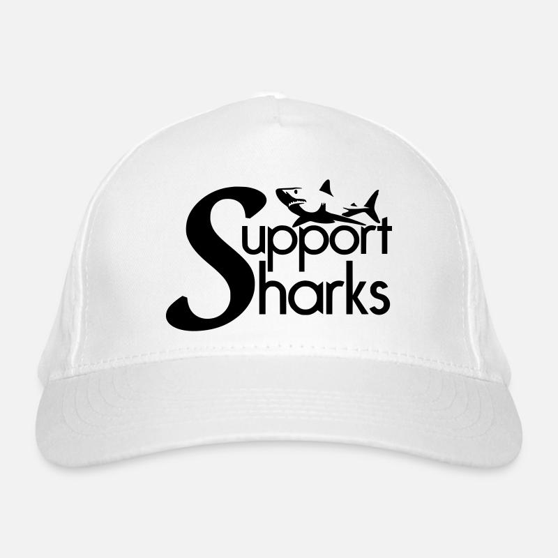 Support Sharks Organic Baseball Cap