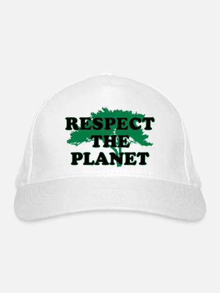 Respectons la planète - Casquette classique bio - blanc - Devant