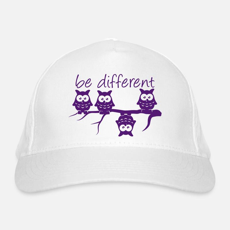 Anderst Be Different 4 Eulen verschieden Bio-Baseballkappe