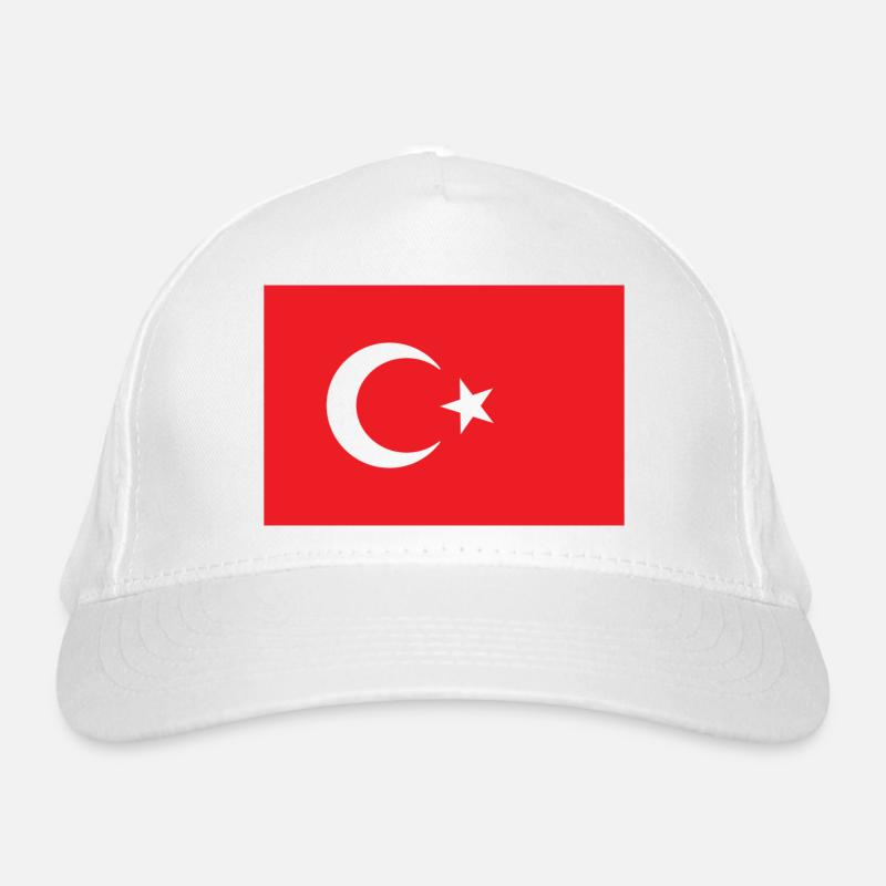 Turkish flag Organic Baseball Cap