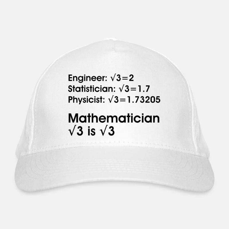 Professeur de mathématiques Casquette classique bio