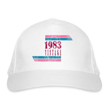 1983 vintage - Casquette classique bio - blanc - Devant