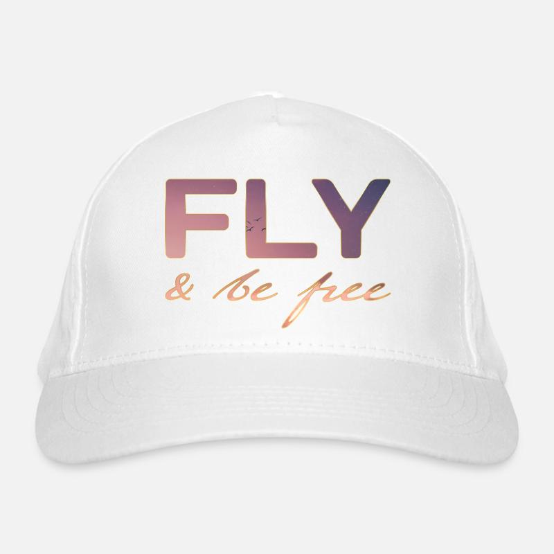Fliegen und FREI sein Bio-Baseballkappe