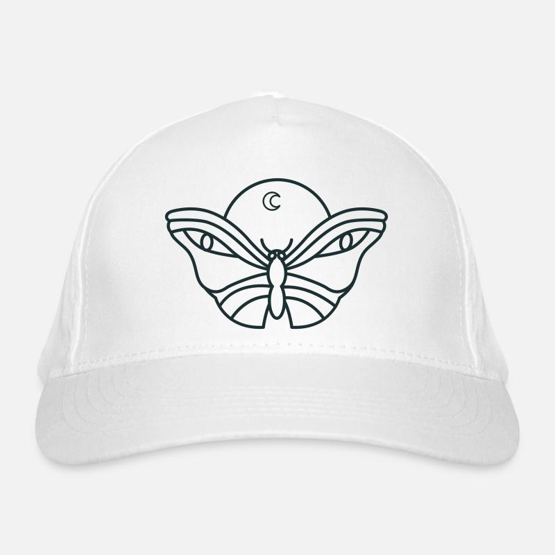 Papillon de nuit avec des yeux Casquette classique bio