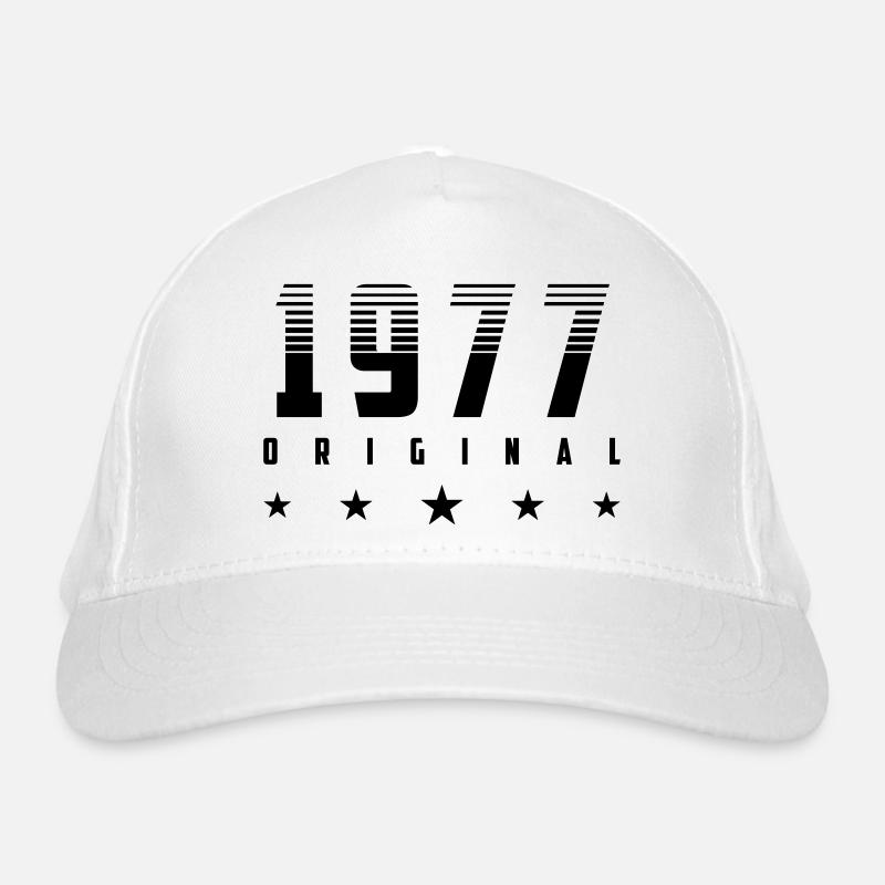 Farbe änderbar | Original 1977 Geburtsjahr Bio-Baseballkappe