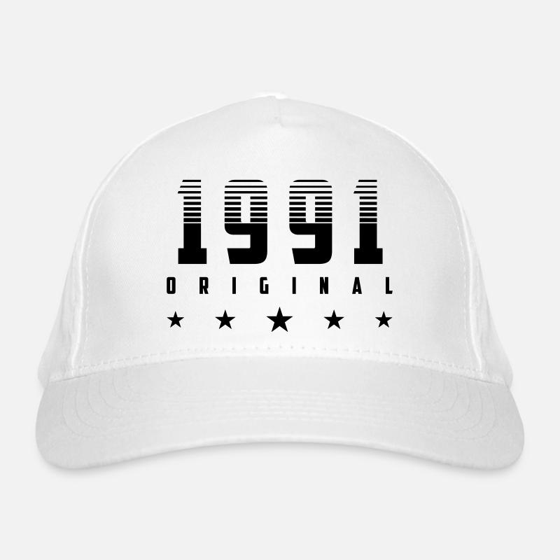 Original 1991 Geburtsjahr | Farbe änderbar | Bio-Baseballkappe