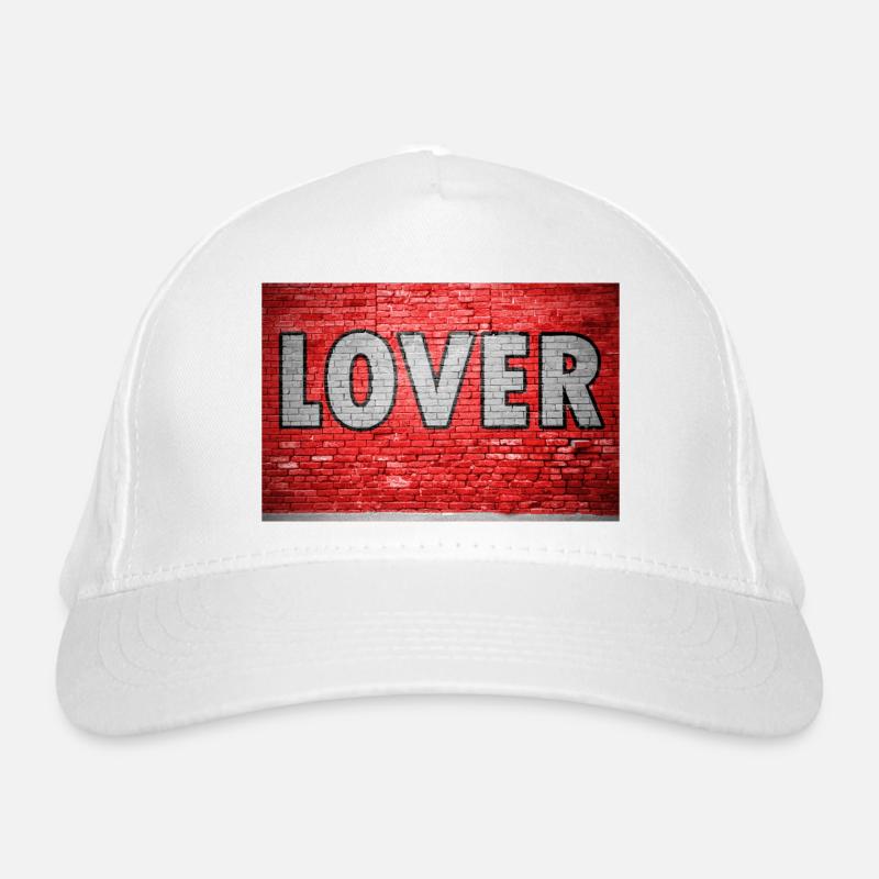 Lover Ziegelsteinmauer Graffiti Bio-Baseballkappe