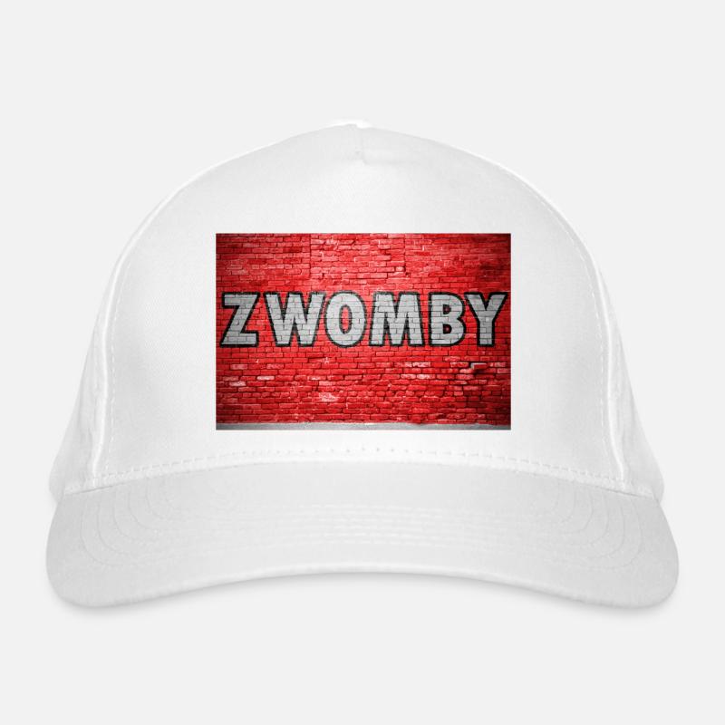 Zwomby brick wall graffiti Organic Baseball Cap