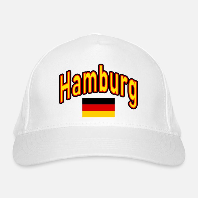 Hamburg germany flag Organic Baseball Cap