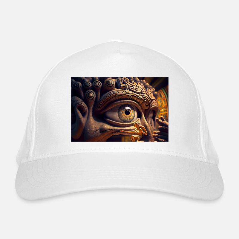 looking eye by daniel costa 2 - Organic Baseball Cap - white