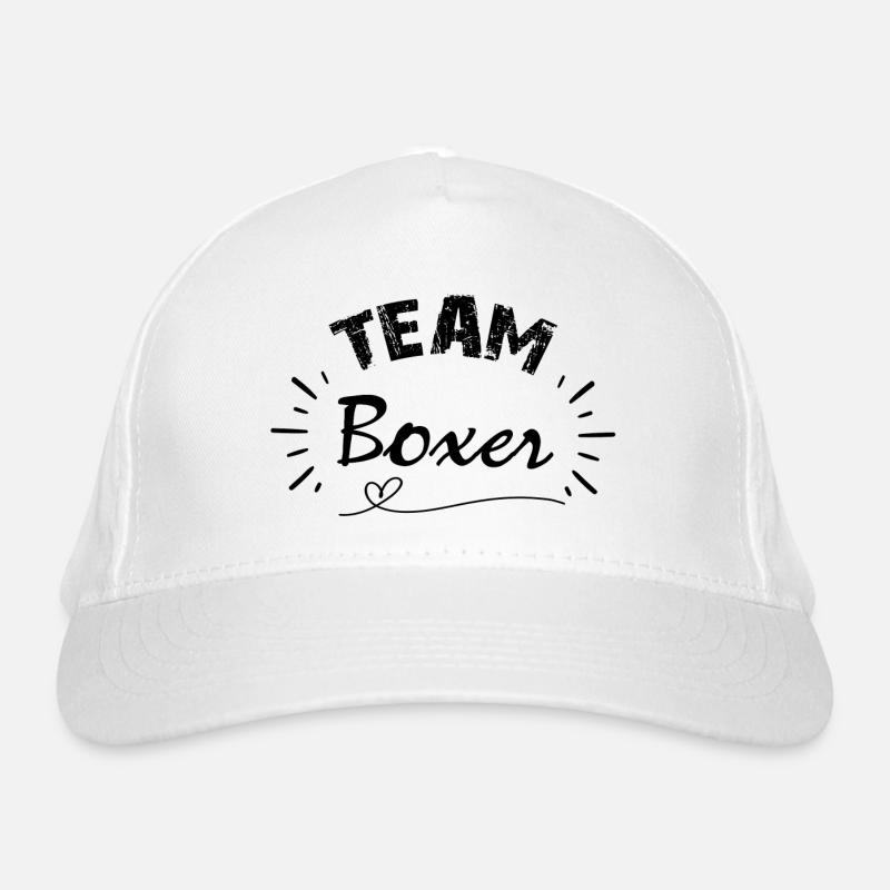 Team Boxer, idée cadeau pour amis des chiens Casquette classique bio