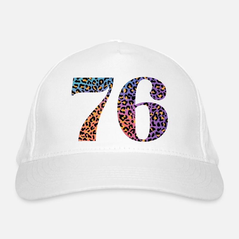 76e anniversaire léopard Casquette classique bio
