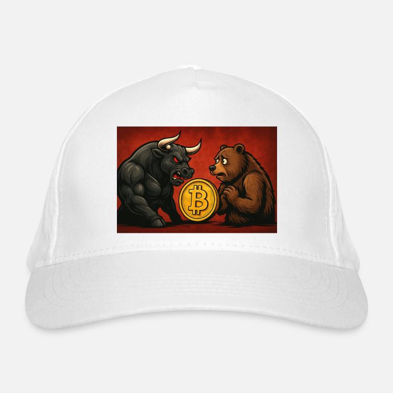 Bitcoin Bull vs. Bear Bio-Baseballkappe