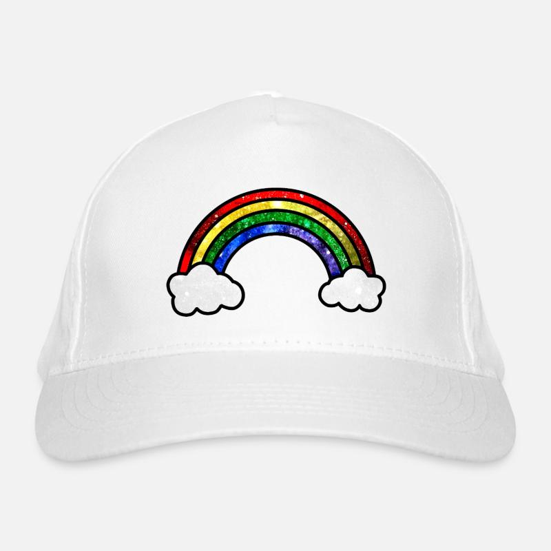 Kosmischer Regenbogen Bio-Baseballkappe