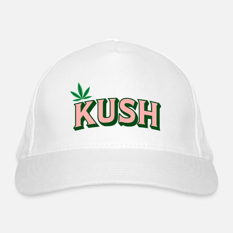 KUSH Retro Blatt Bio-Baseballkappe