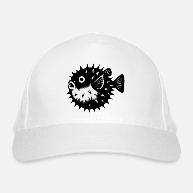 Poisson-globe contrasté avec des épines Casquette classique bio