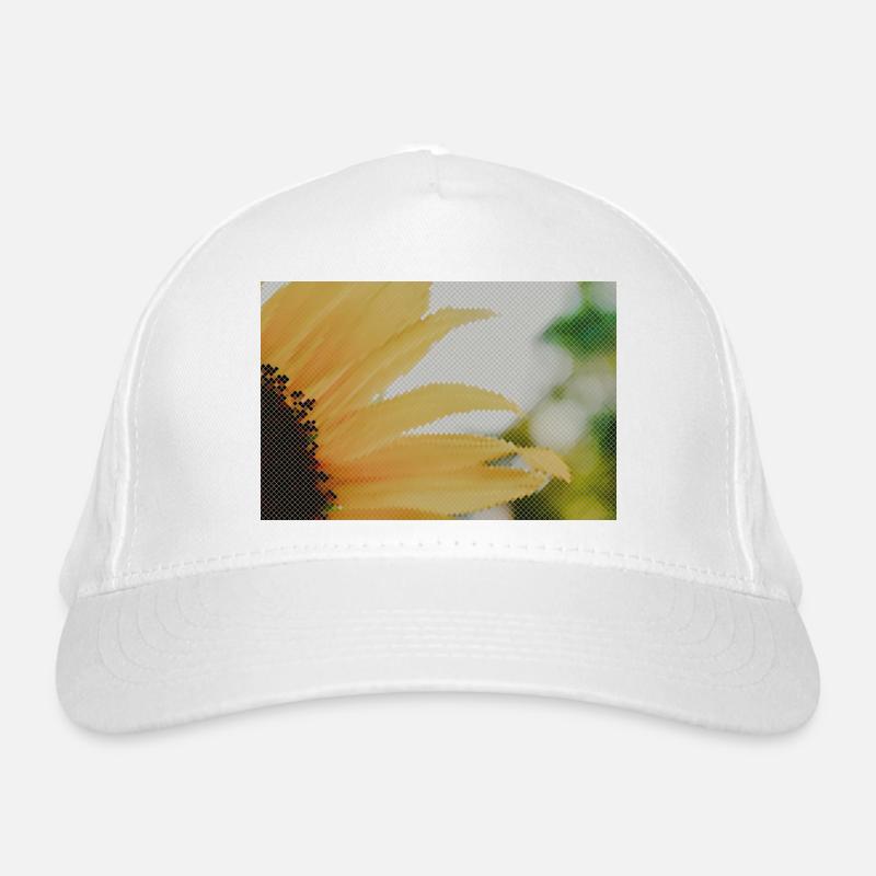 Sunflower Closeup Yellow Orange Organic Baseball Cap