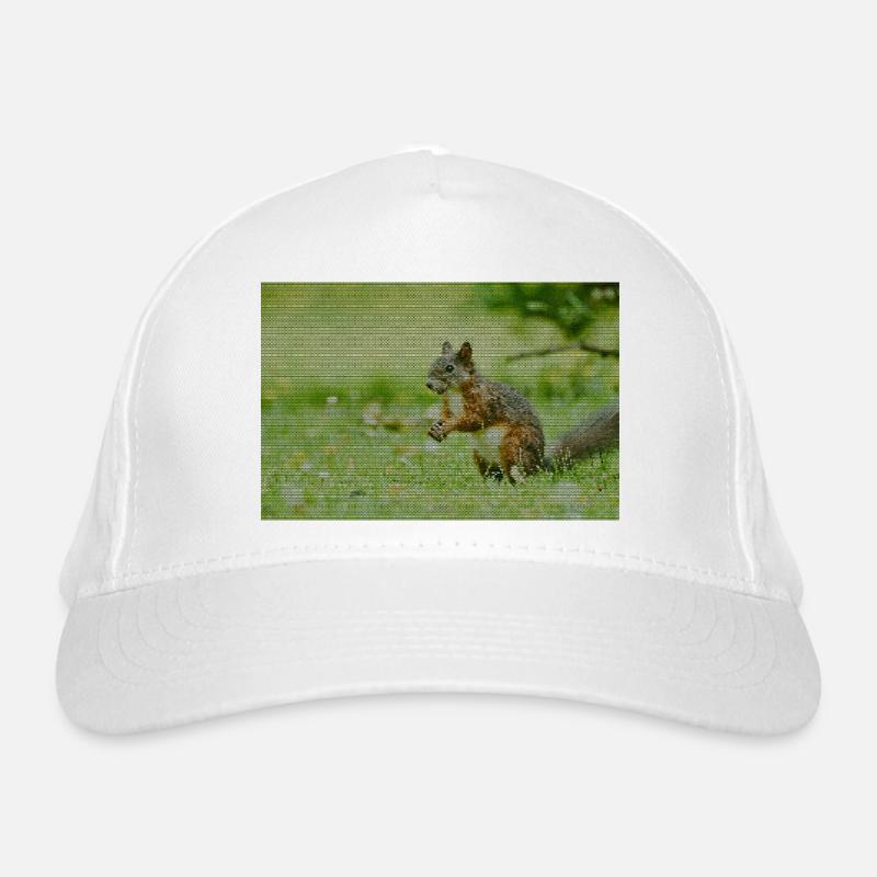 Eichhörnchen Wald Muster Bio-Baseballkappe