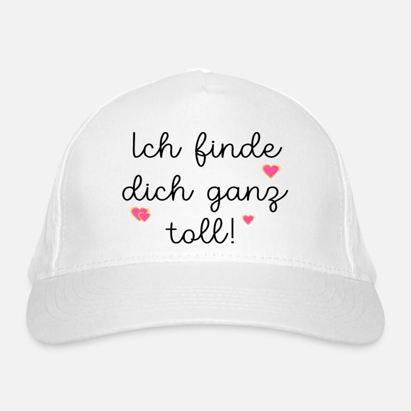 FREUNDSCHAFT TOLL FINDEN Bio-Baseballkappe