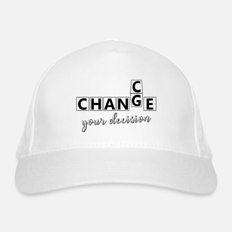 Votre lettrage de décision Casquette classique bio