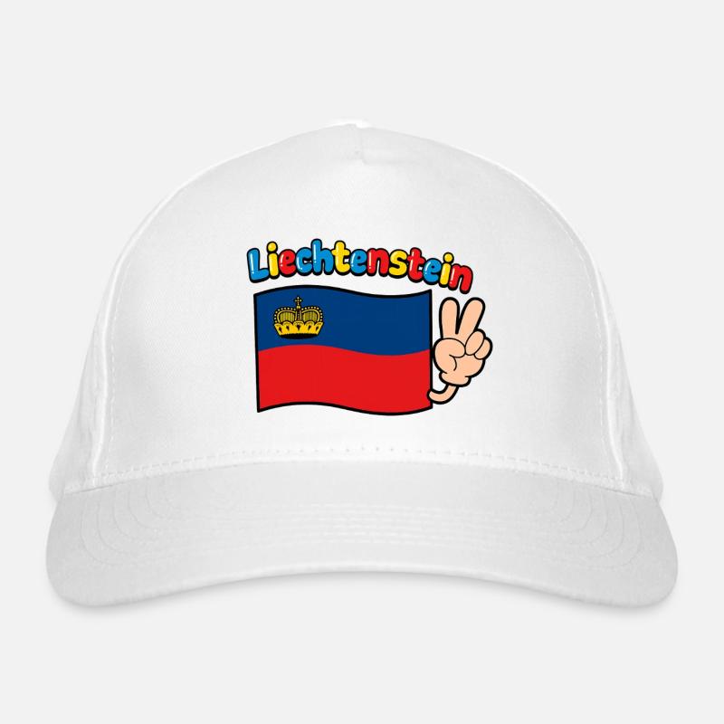 Drapeau du Liechtenstein Casquette classique bio