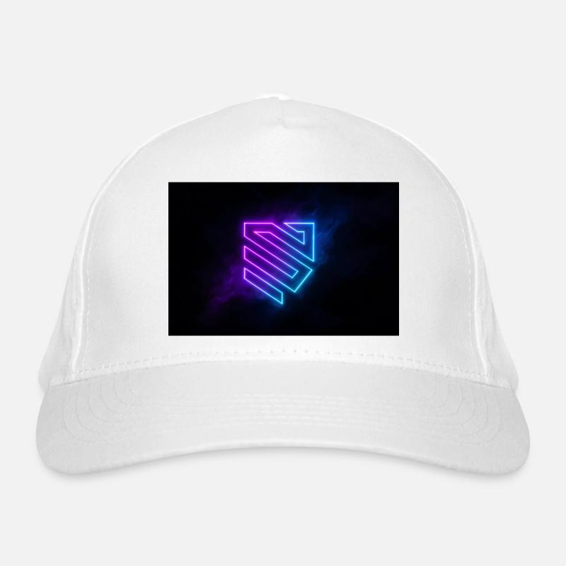 Neon Geometrischer Schild Bio-Baseballkappe