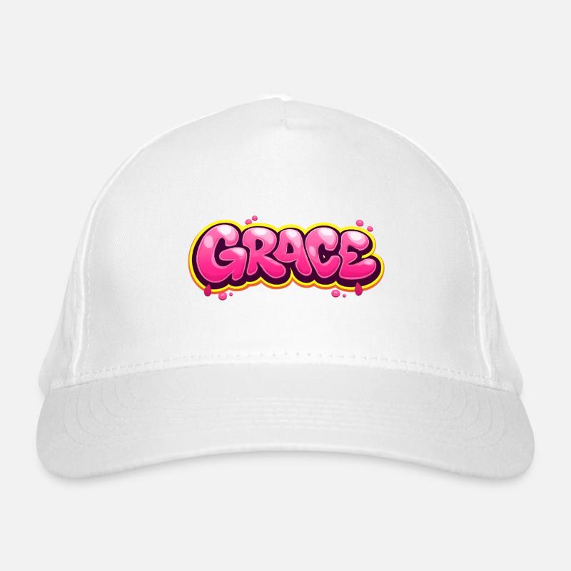 GRACE GRAFFITI NAME FÜR PERFEKTES GESCHENK DRUCKBAR AUF Bio-Baseballkappe