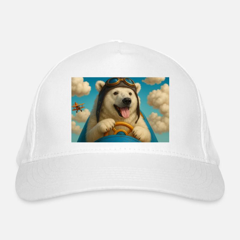 Aviator Dog begibt sich auf ein Abenteuer Bio-Baseballkappe