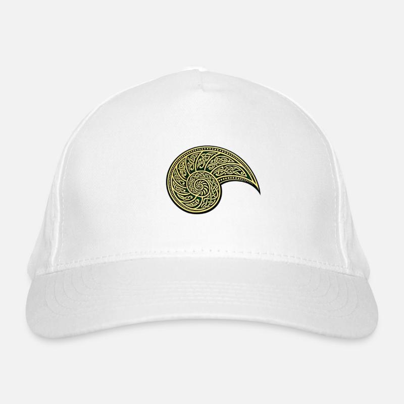 Nautile celtique or et vert Casquette classique bio