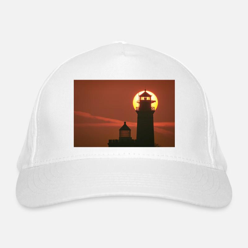 Cape Arkona Lighthouse at sunset Organic Baseball Cap