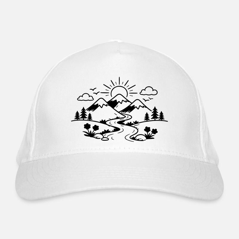 Paysage montagneux Casquette classique bio