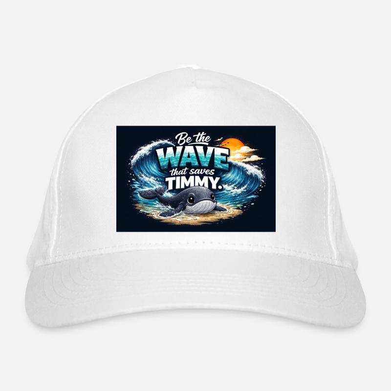 Timmy Whale Mer Baltique - Conception de la baleine à bosse Wismar Casquette classique bio