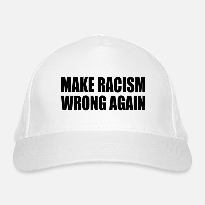 make racism wrong again Organic Baseball Cap