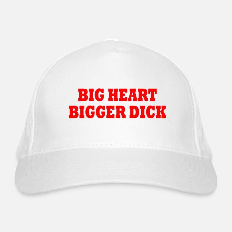big heart bigger dick Bio-Baseballkappe