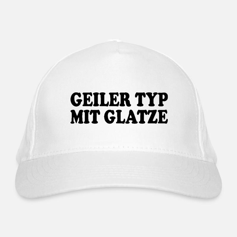 guy with bald head Organic Baseball Cap